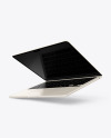 MacBook Air M2 Starlight Mockup