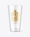 Empty Beer Glass Mockup