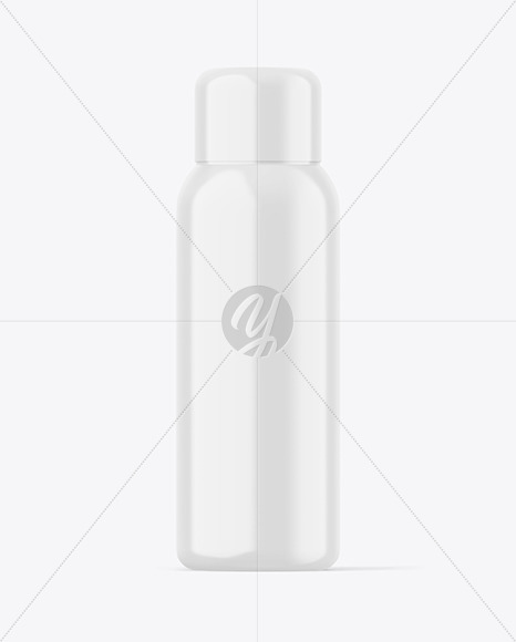 Glossy Plastic Bottle Mockup