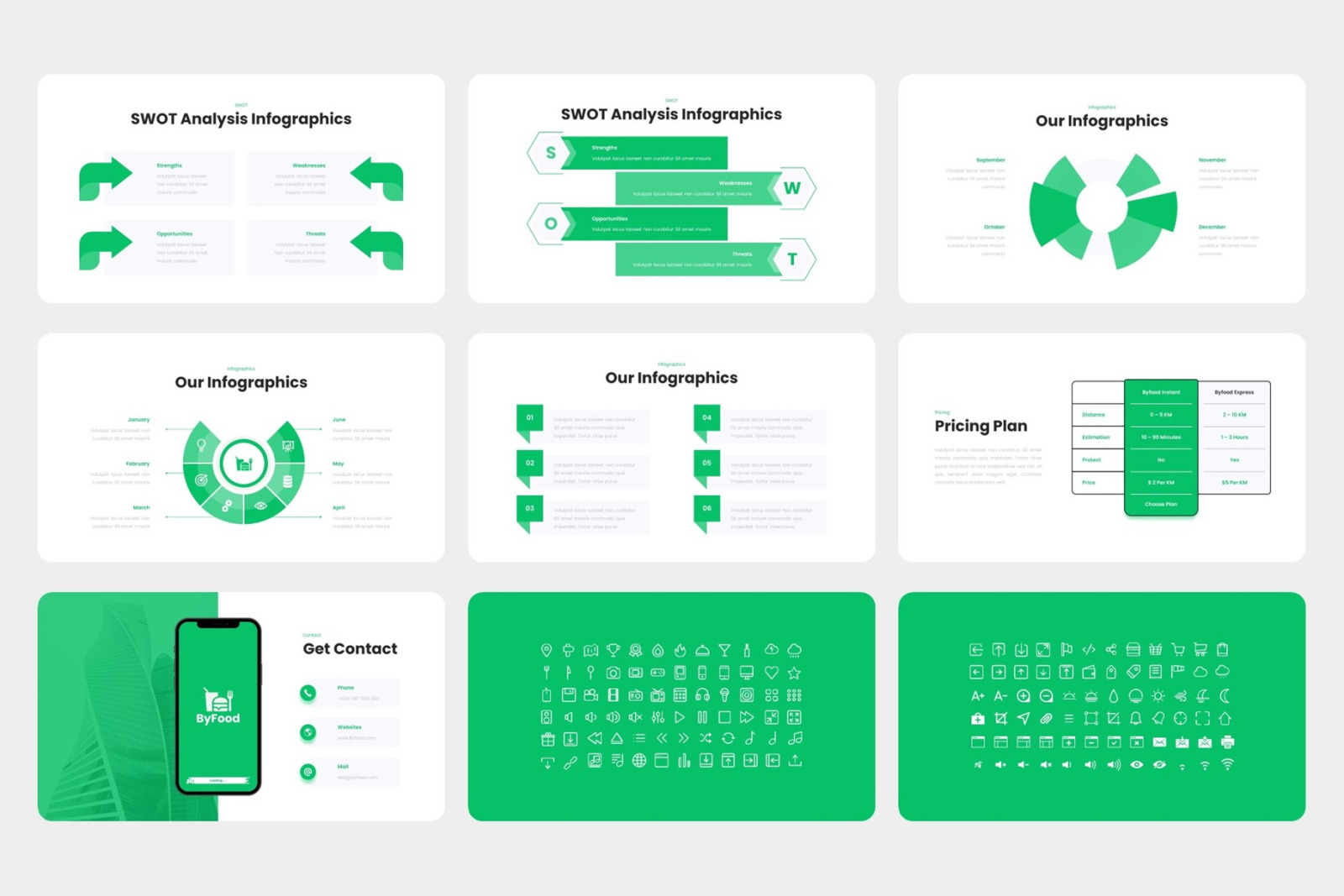 Byfood - Food Delivery Mobile App & SAAS PowerPoint Template Byfood - Food Delivery Mobile App & SAAS PowerPoint Template