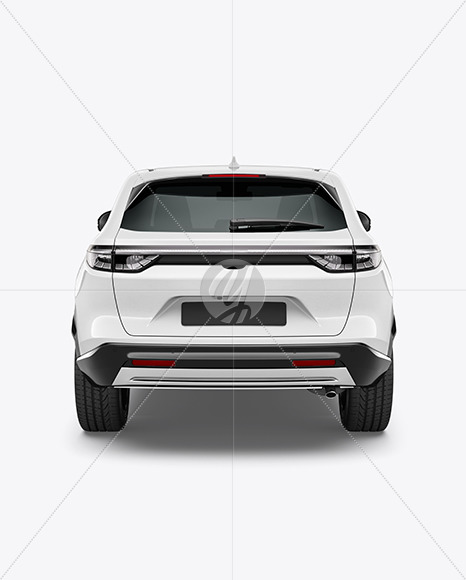 Crossover SUV Mockup - Back View