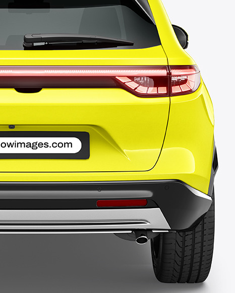 Crossover SUV Mockup - Back View