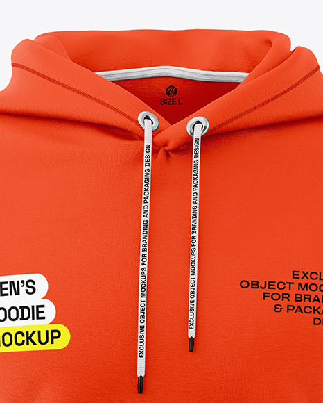 Men&#039;s Hoodie Mockup - Front View