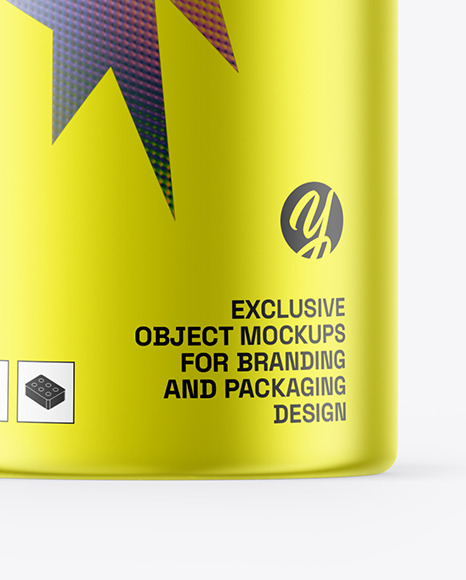 Metallic Bottle Mockup