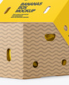 Paper Box with Bananas Mockup