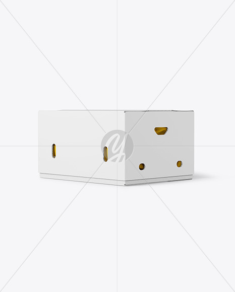 Paper Box with Bananas Mockup