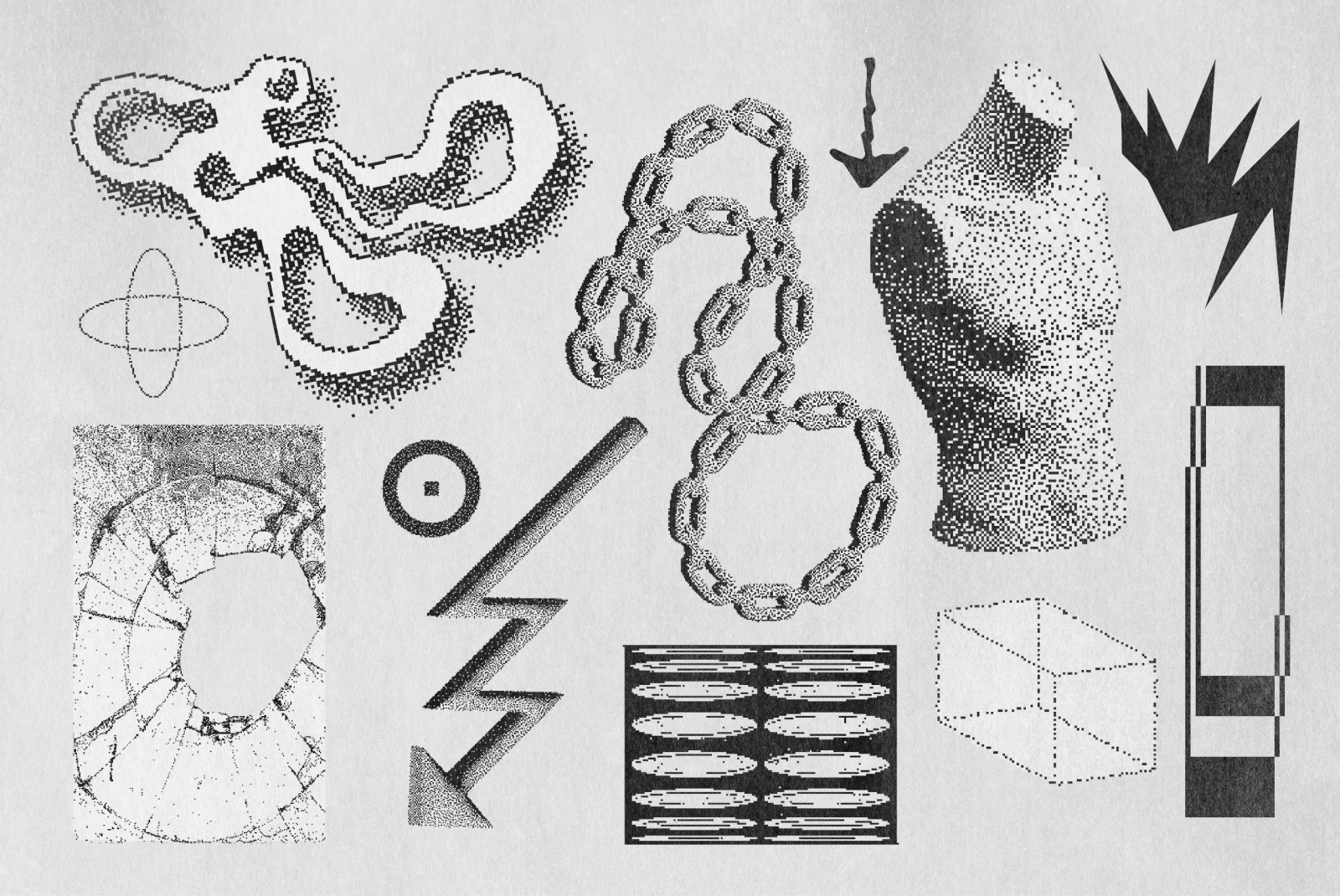 82 Vector Dither Textured Clip Arts 82 Vector Dither Textured Clip Arts