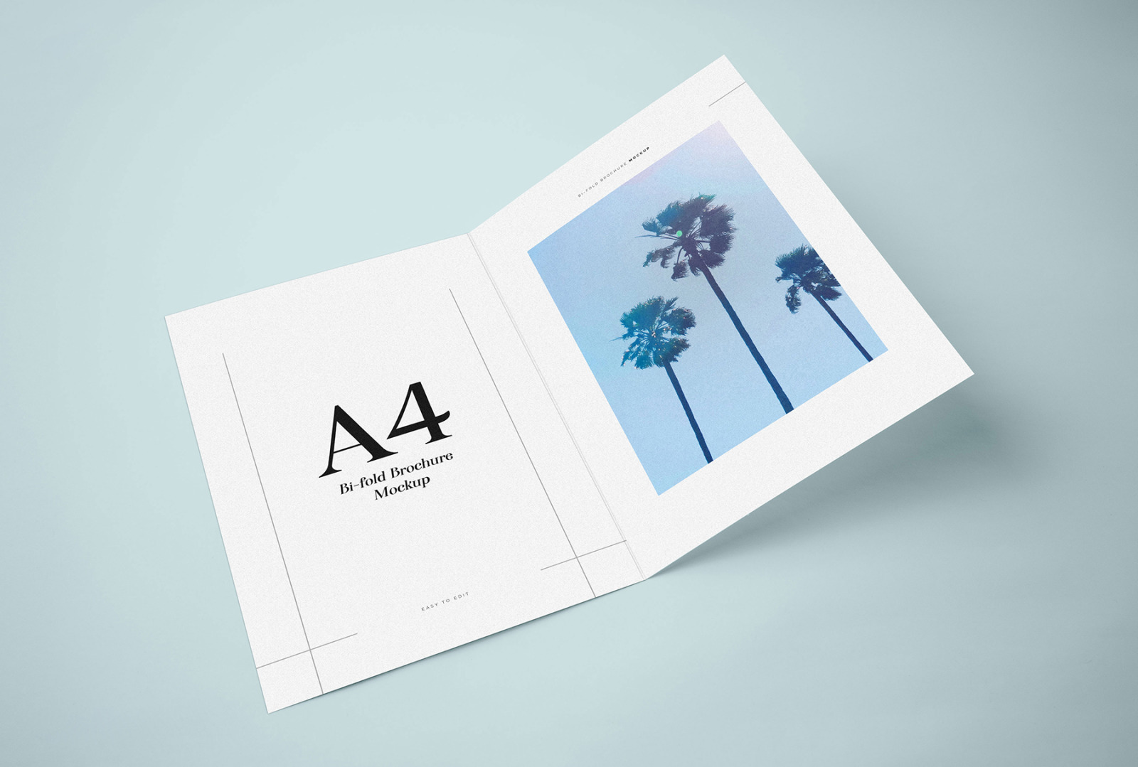 Bi-Fold Brochure Mockup