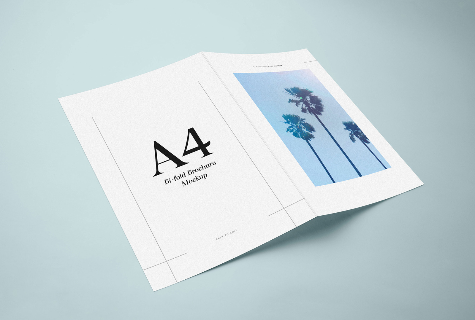 Bi-Fold Brochure Mockup