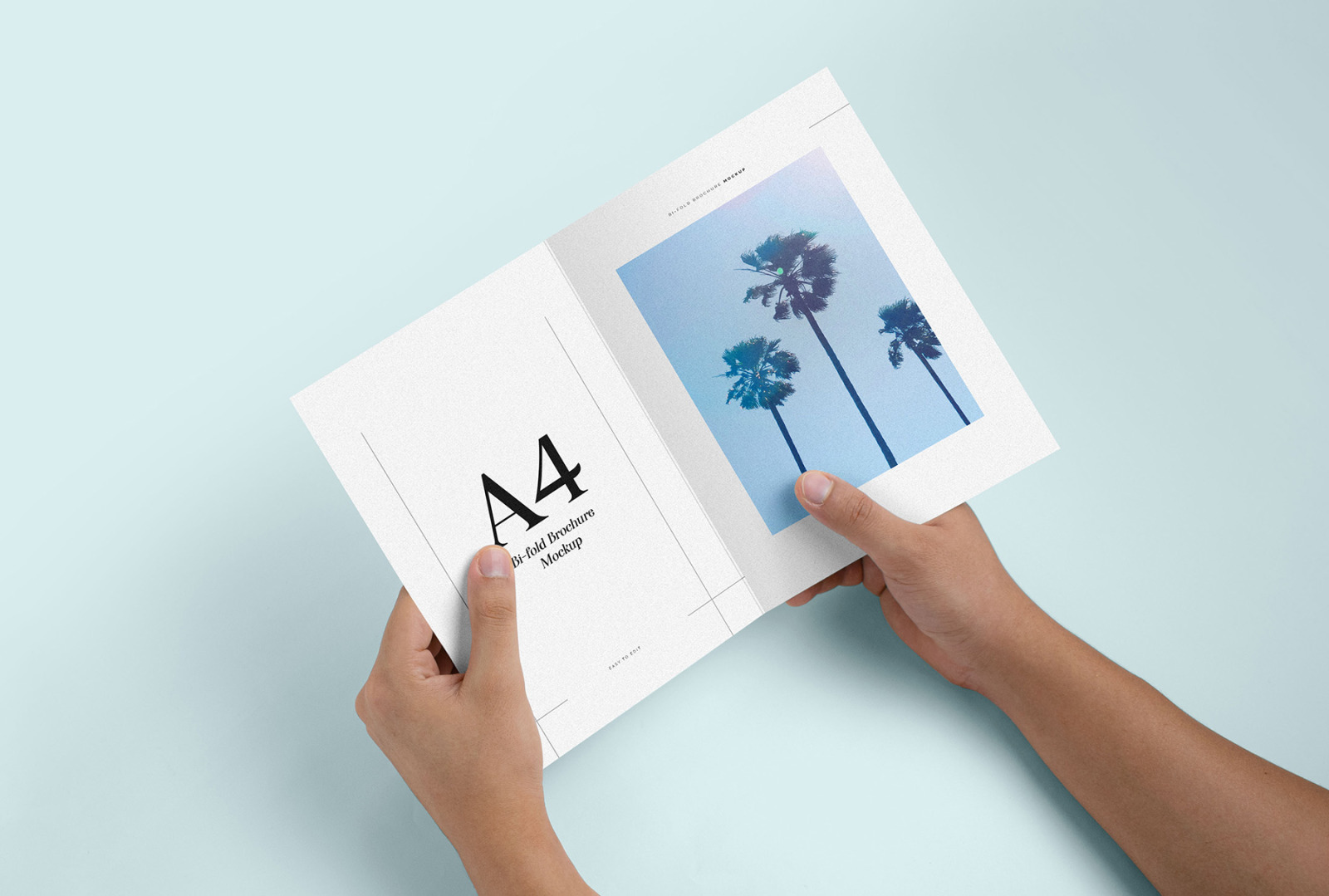 Bi-Fold Brochure Mockup