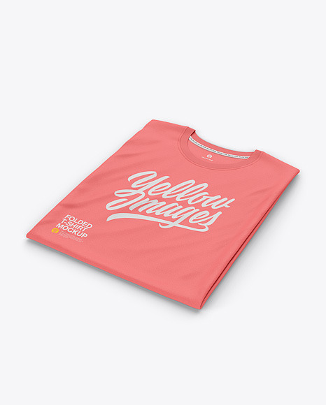 Folded T-Shirt Mockup