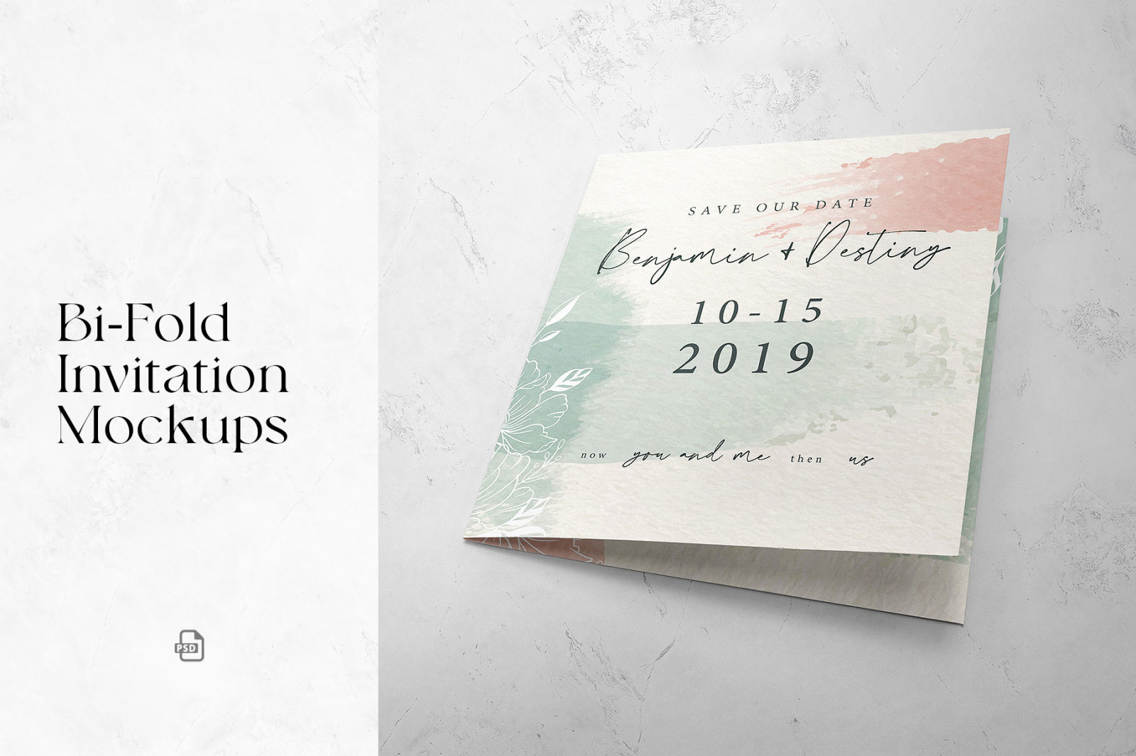 Bi-Fold Invitation Mockups Bi-Fold Invitation Mockups