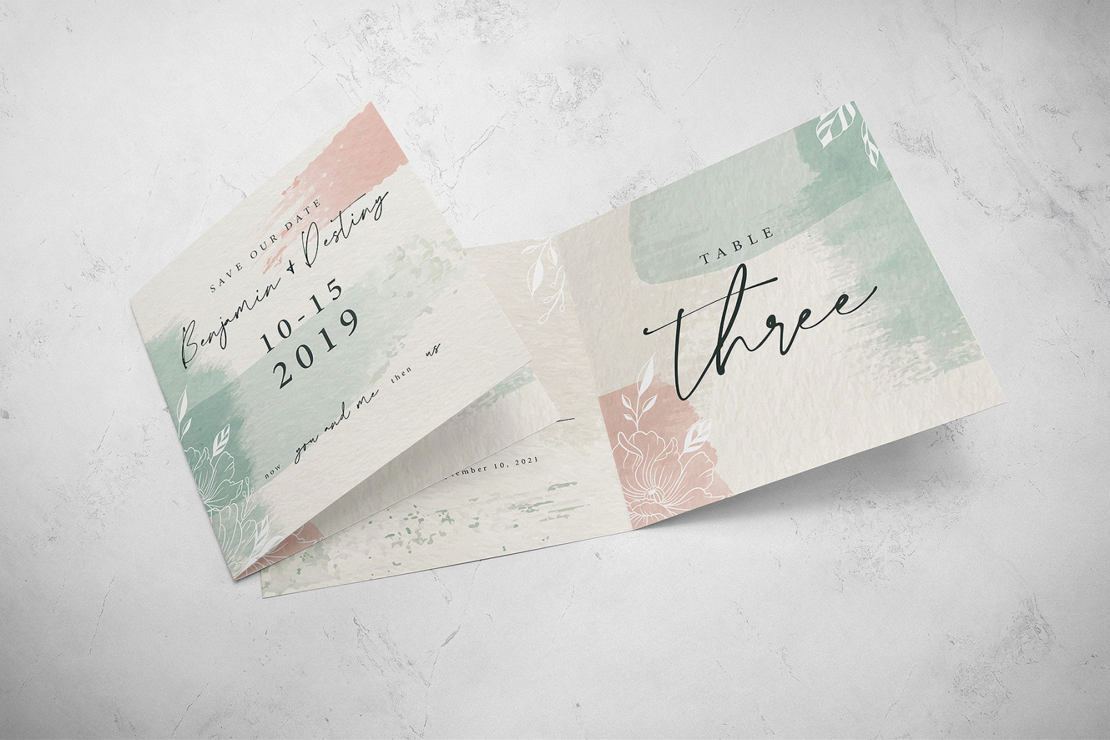 Bi-Fold Invitation Mockups