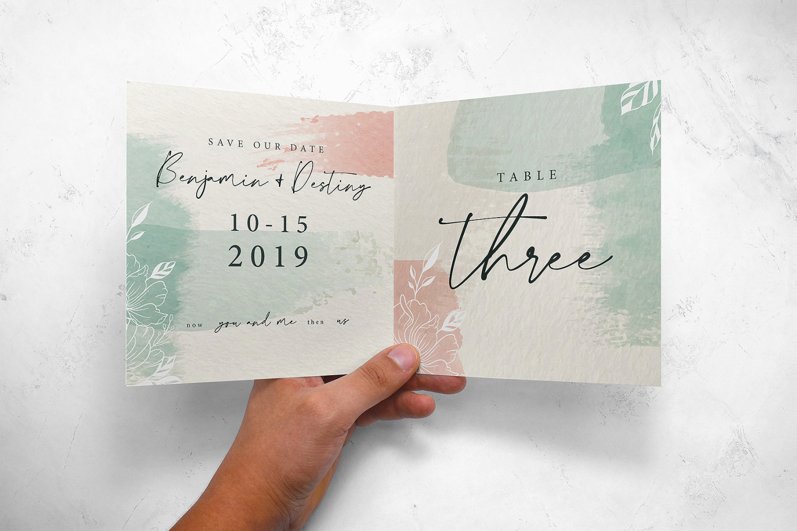 Bi-Fold Invitation Mockups Bi-Fold Invitation Mockups