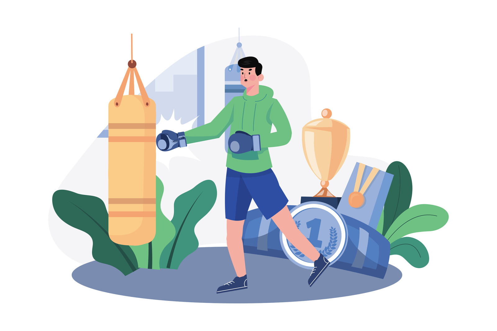M636_Fitness Workout Illustration Pack M636_Fitness Workout Illustration Pack