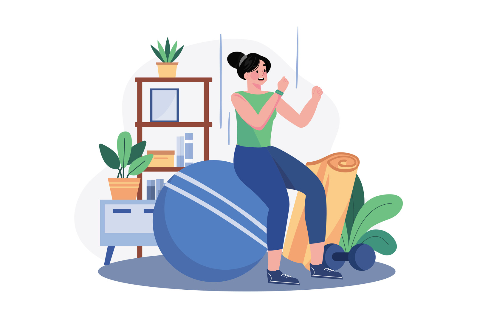 M636_Fitness Workout Illustration Pack M636_Fitness Workout Illustration Pack