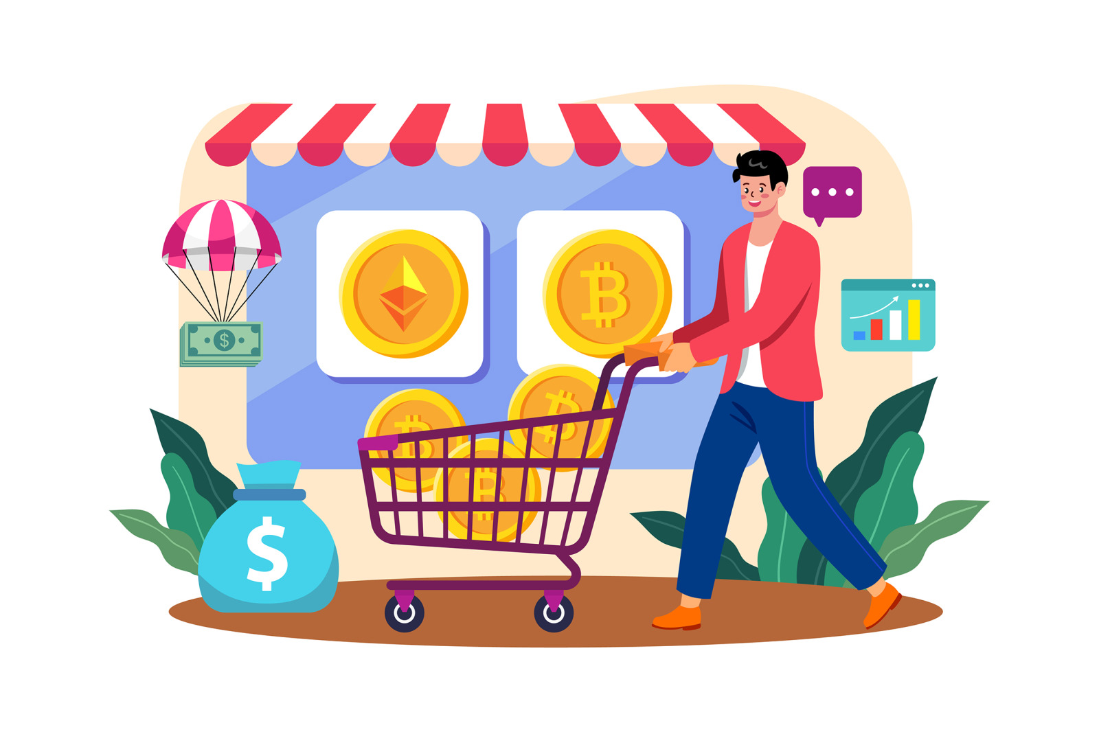 M655_Cryptocurrency Illustration Pack M655_Cryptocurrency Illustration Pack