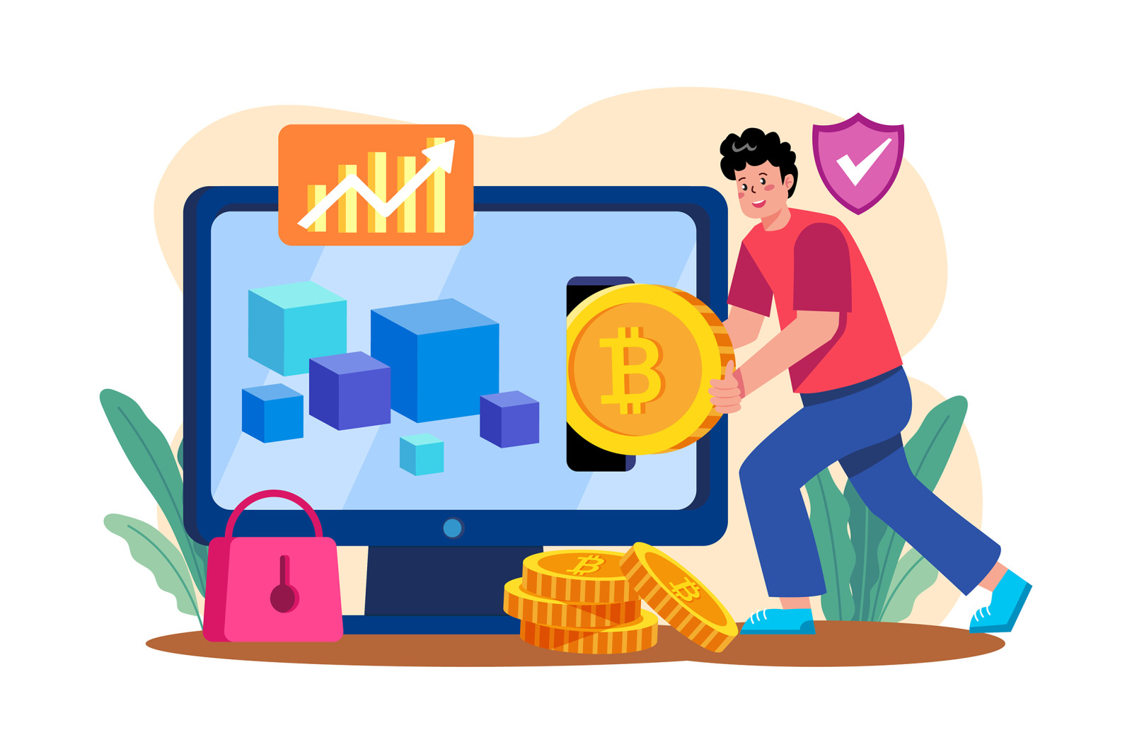 M655_Cryptocurrency Illustration Pack M655_Cryptocurrency Illustration Pack