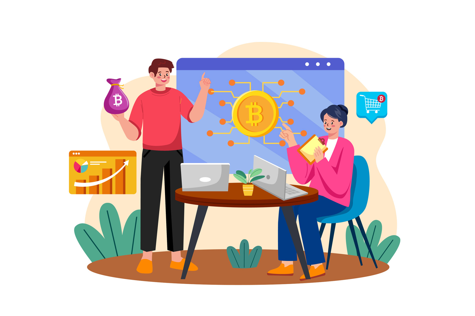 M655_Cryptocurrency Illustration Pack M655_Cryptocurrency Illustration Pack