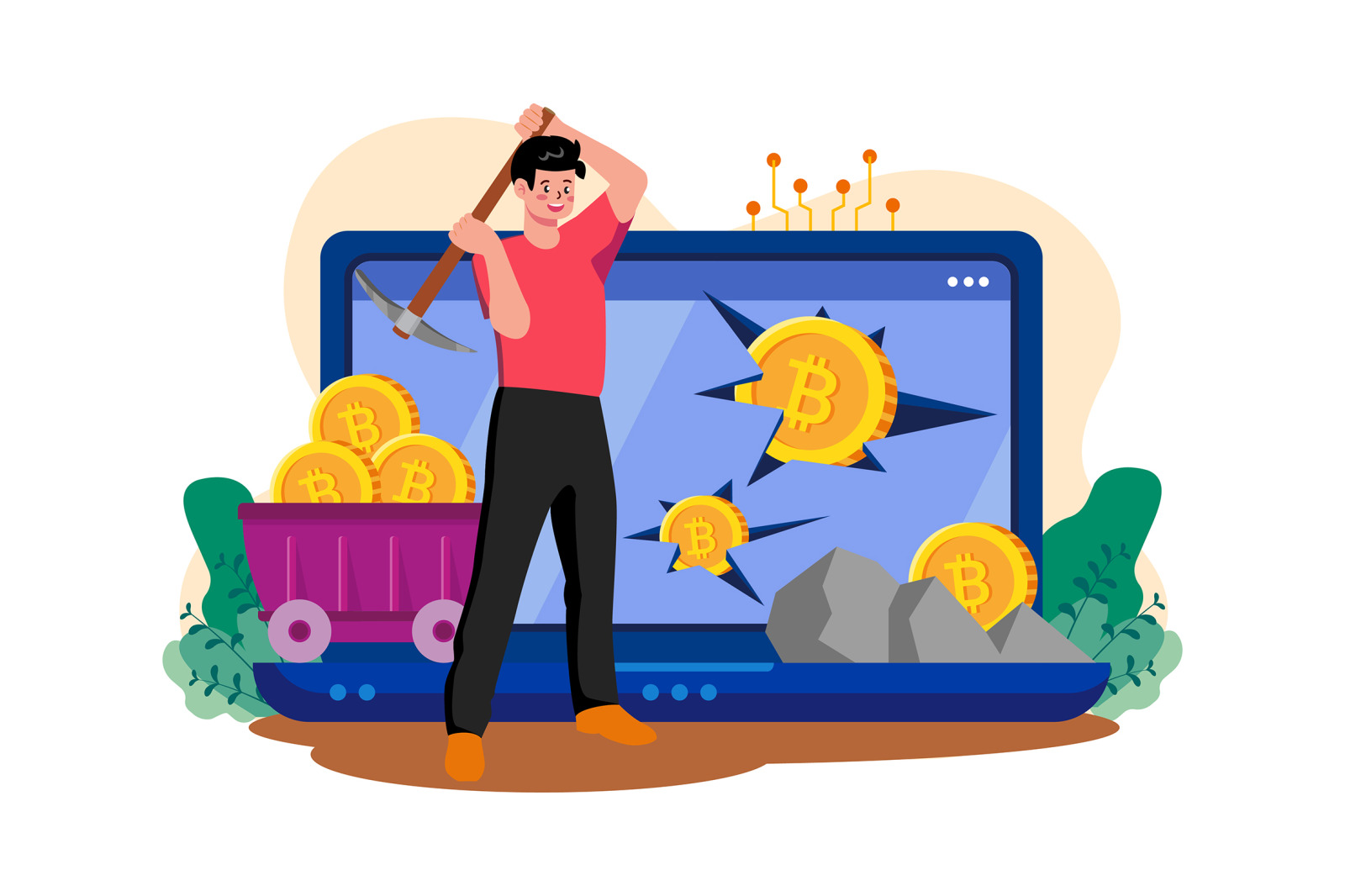 M655_Cryptocurrency Illustration Pack M655_Cryptocurrency Illustration Pack