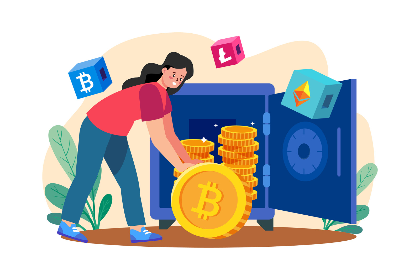 M655_Cryptocurrency Illustration Pack M655_Cryptocurrency Illustration Pack