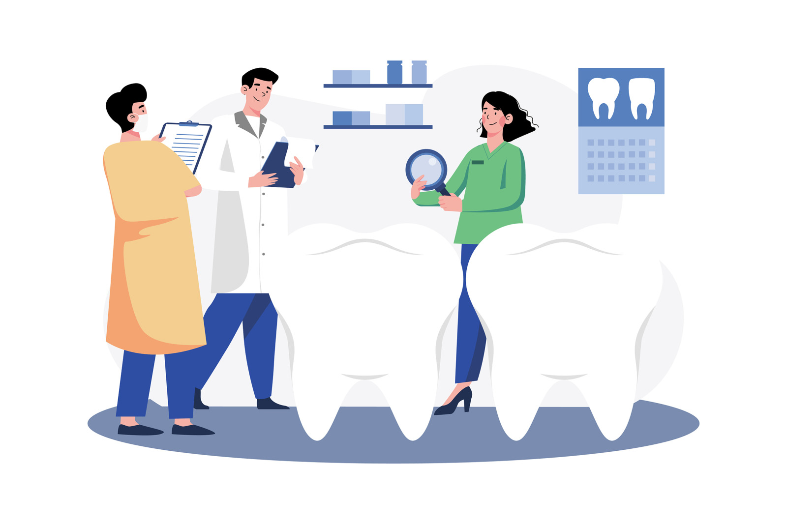 M639_Dental Clinic Illustration Pack M639_Dental Clinic Illustration Pack