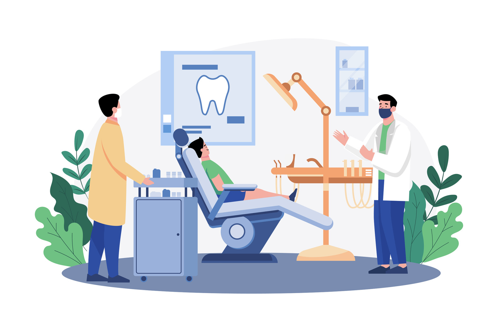 M639_Dental Clinic Illustration Pack M639_Dental Clinic Illustration Pack