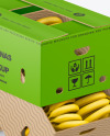 Two Paper Boxes with Bananas Mockup