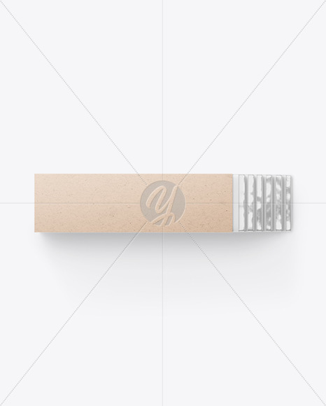 Chewing Gum Kraft Packaging Mockup