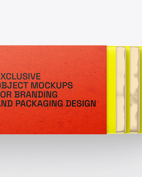 Chewing Gum Kraft Packaging Mockup