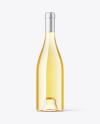 Clear Glass White Wine Bottle Mockup