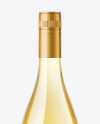 Clear Glass White Wine Bottle Mockup