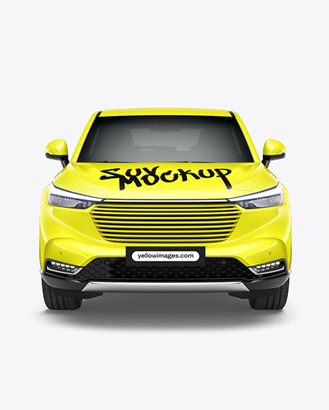 Crossover SUV Mockup - Front View