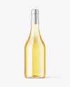 Clear Glass White Wine Bottle Mockup