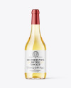 Clear Glass White Wine Bottle Mockup