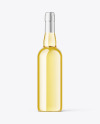 Clear Glass White Wine Bottle Mockup