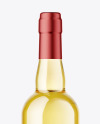 Clear Glass White Wine Bottle Mockup