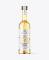 Clear Glass White Wine Bottle Mockup