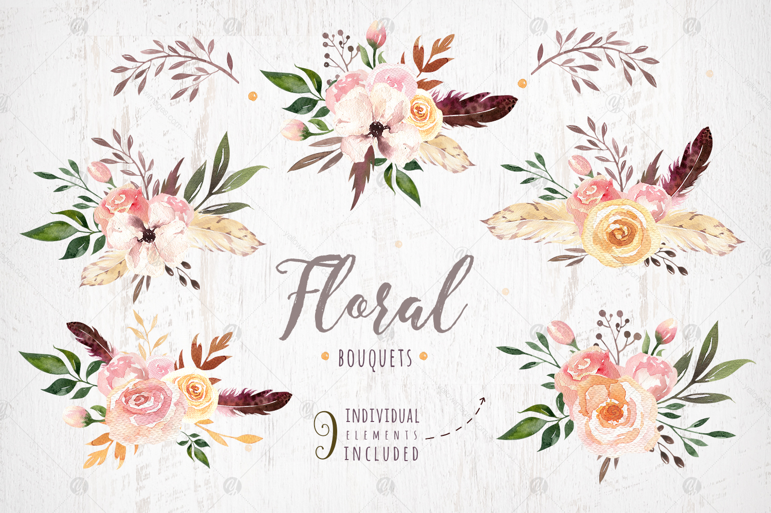 Bohemian watercolor collection II Bohemian watercolor collection II