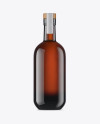 Amber Glass Bottle Mockup