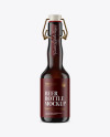 Dark Amber Glass Beugel Bottle Mockup Dark Amber Glass Beugel Bottle Mockup