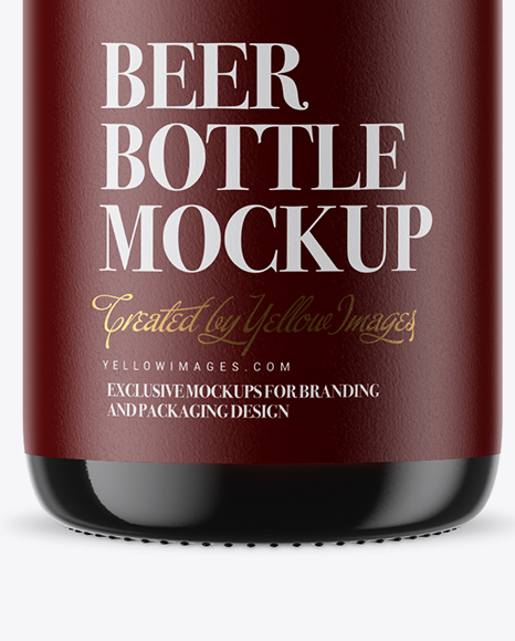 Dark Amber Glass Beugel Bottle Mockup Dark Amber Glass Beugel Bottle Mockup