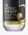 Glass Bottle W/ Olive Oil Mockup