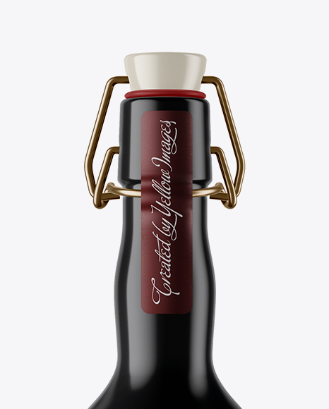 Glossy Ceramic Beugel Bottle Mockup Glossy Ceramic Beugel Bottle Mockup