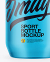 710ml Transparent Sport Bottle with Plastic Cap Mockup