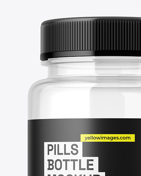 Empty Pills Bottle Mockup