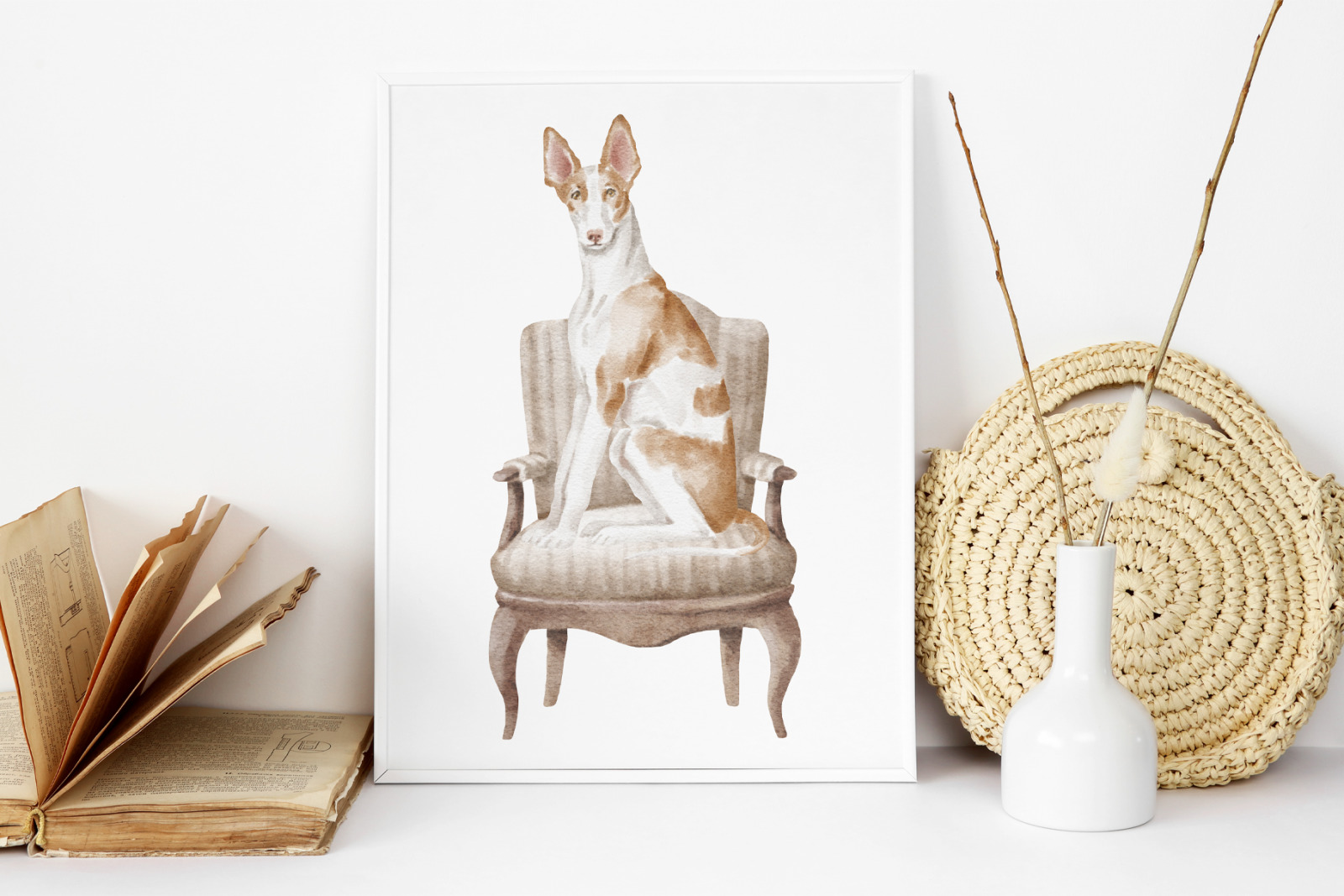 Ibizan hound dogs clipart Ibizan hound dogs clipart