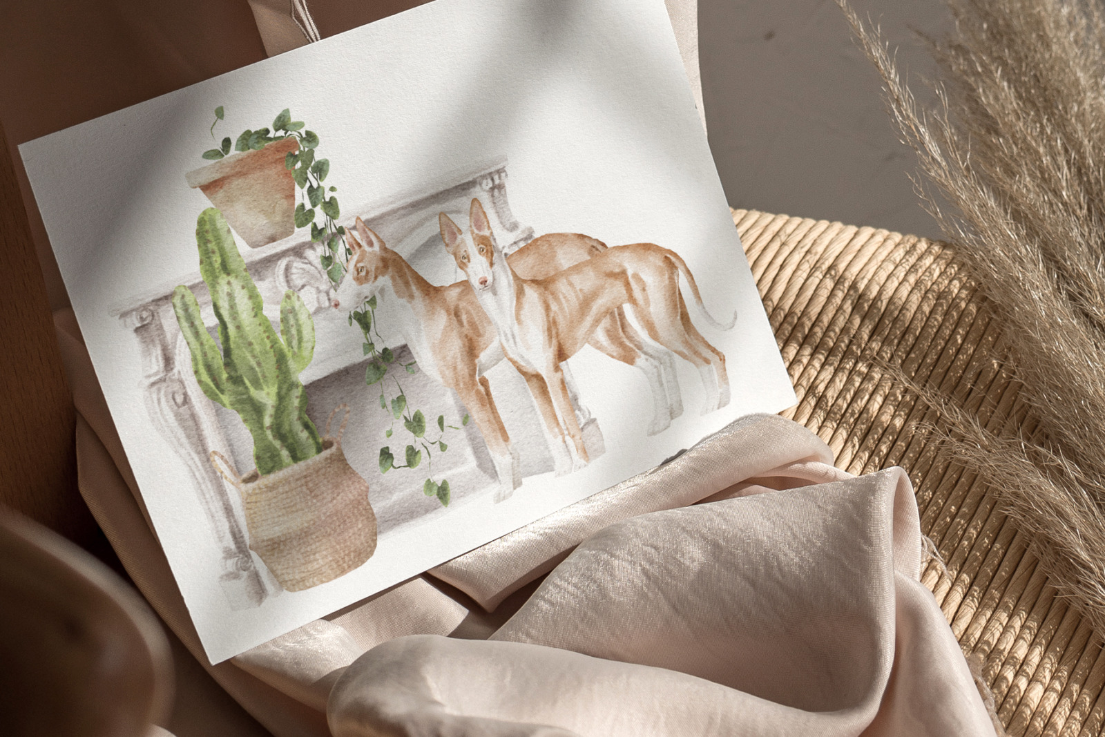 Ibizan hound dogs clipart Ibizan hound dogs clipart
