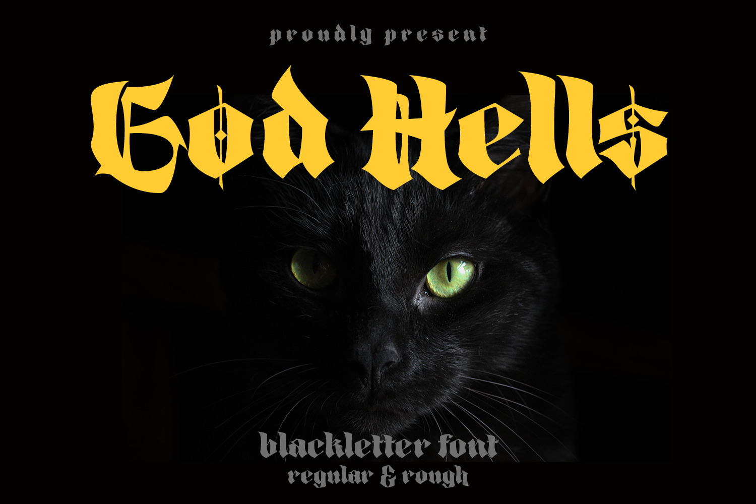 God Hells - Blackletter Font