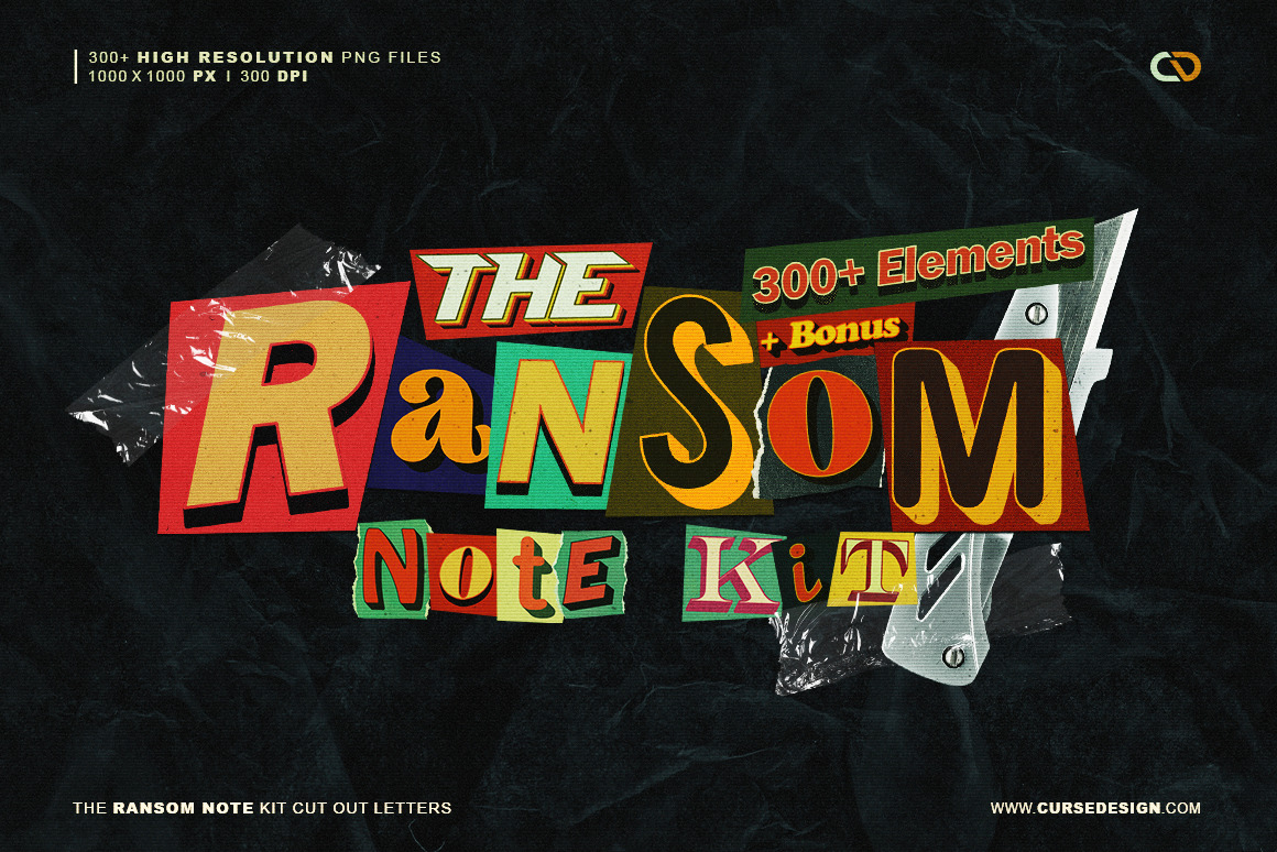 Ransom Note - 300+ Cut Out Letters Ransom Note - 300+ Cut Out Letters